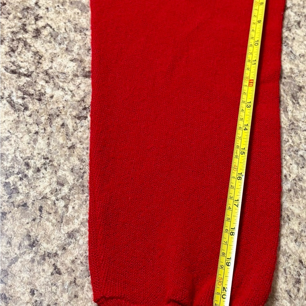 Vintage Izod Lacoste Men's Vibrant Red Cardigan Size Large Excellent - Picture 7 of 14